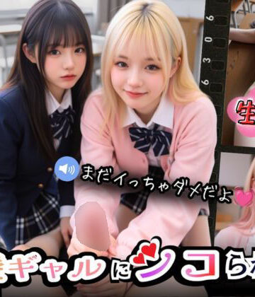 【実写系Hゲーム】好きな娘の前で金髪ギャルにシコられる！射精限界おち●ぽ焦らし我慢｜Angelsgarden