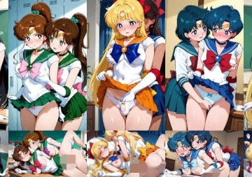 セーラー戦士が悪の美少女戦士にふたなり乱暴される（おまけCG付き）｜人工智楽団