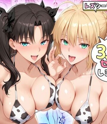 ヤリマンな私たち、3人でセックスします！ 遠坂・セイバー｜ハピネス