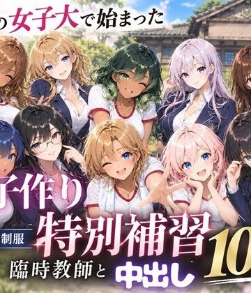 田舎の女子大で始まった子作り特別補習 〜臨時教師の濃厚中出し10連発〜｜月見どらいばー