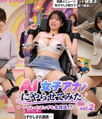 AI女子アナにやらせてみた 〜ちょっとエッチな生放送！？〜 vol.2｜東京AIガールズ