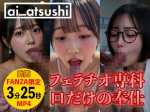 【動画】フェラチオ専科 口だけの奉仕｜ai_atsushi