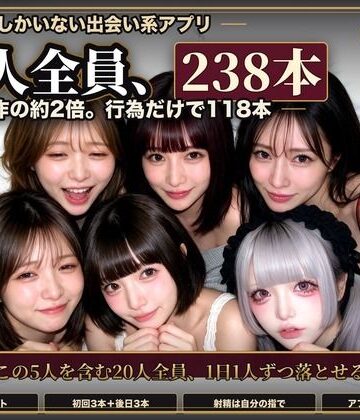 【実写系Hゲーム】ヤリマンしかいない出会い系アプリ2 〜スワイプして即ホテル〜｜黒海ジュリア