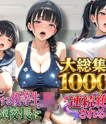 【総集編】【3作品収録】【1000枚収録】〜挑発する優等生JKが校長に連続絶頂される話 総集編 vol.1〜｜練乳まんごろう
